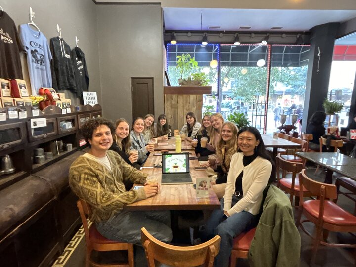 Picture of lab at coffeehouse